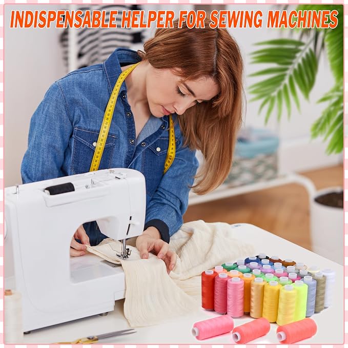 140 Pcs Sewing Thread Kit, 36 Assorted Colors Machine Threads - Image 5