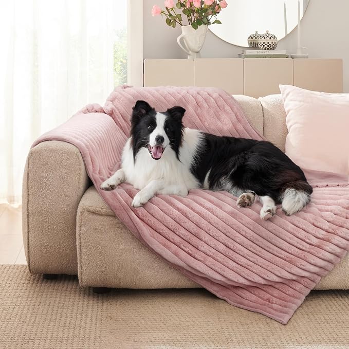Waterproof Dog Blanket for Bed, Luxury Plush Washable Large Dogs Blankets for - Image 6