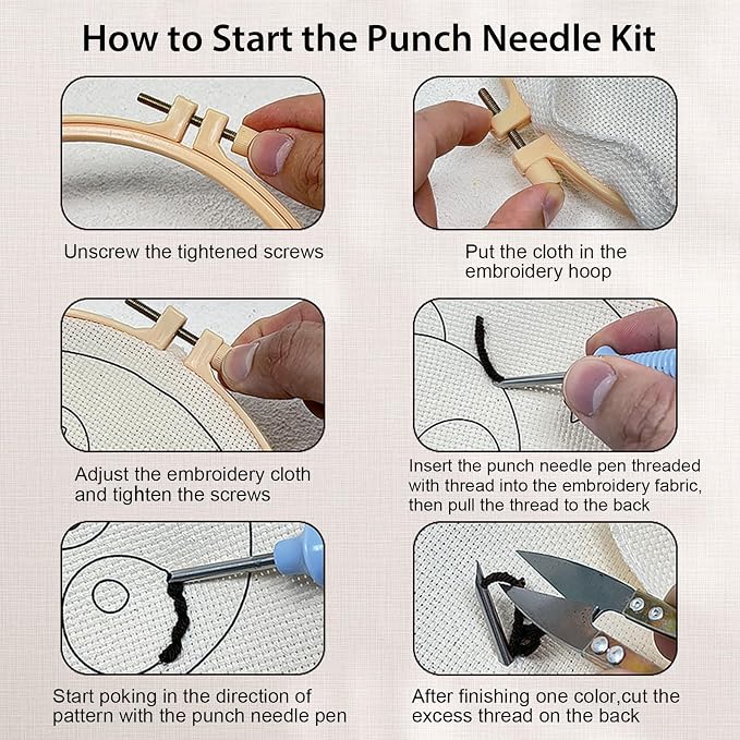 Nuberlic 3 Pack Punch Needle Kits - Image 6