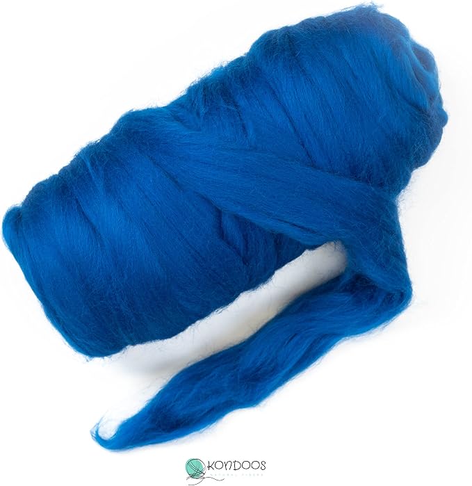 Kondoos Colored Natural Wool roving, 1 lb. Best Wool - Image 2