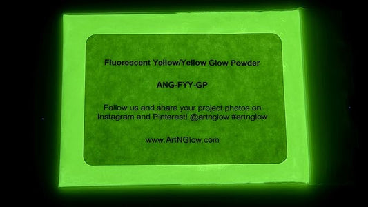Glow in The Dark Pigment Powder - Neutral and Fluorescent Color for Art Painting, Fine Art, Nail Art Paint, and DIY Crafts - Long Lasting 10+ Color Options - Fluorescent Yellow (1 Kilogram)