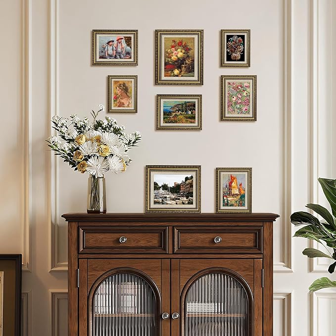 HappyHapi 5x7 Picture Frame Gold, Vintage Frames, 1 Pack | Vintage Picture - Image 6