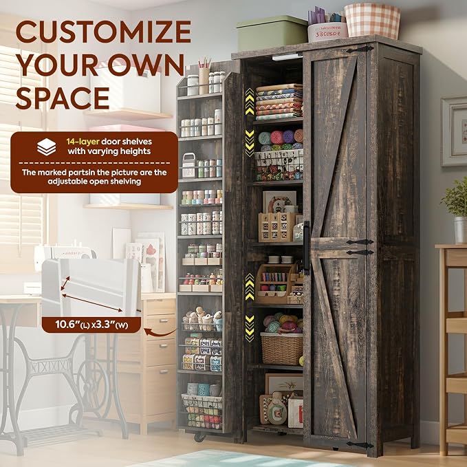 NEWOWNDS Craft Storage Cabinet - Image 5