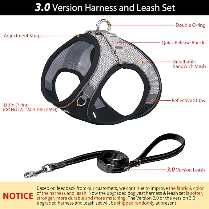 AIITLE Comfortable Dog Harness and Leash Set - Image 4