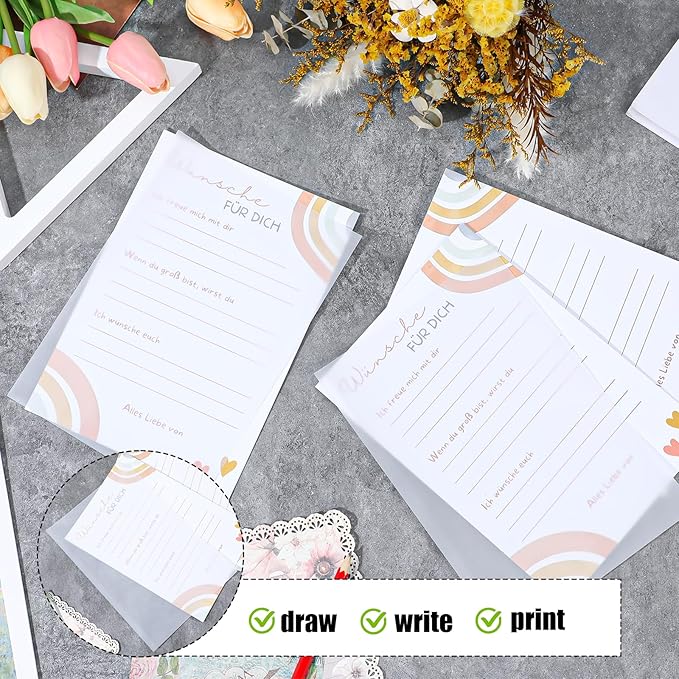 200 Sheets Vellum Paper, Translucent Printable Vellum Tracing Paper, Glassine Papers for Wedding Invitation Drawing Sketching Writing(8.3×5.7 Inches)