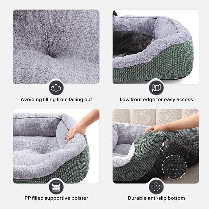 INVENHO Small Dog Bed Orthopedic Warming Soft Calming Sleeping Durable - Image 7