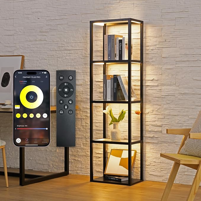 LED Display Shelf with Lights – Glass Display Cabinet by FENLO