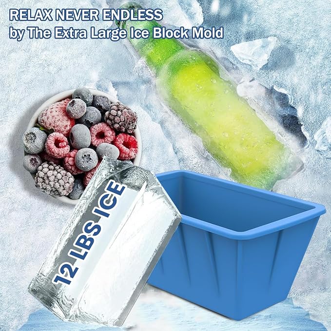 4Pack 48LB Extra Large Ice Cube Molds Silicone Large Ice Cube Molds - Image 3