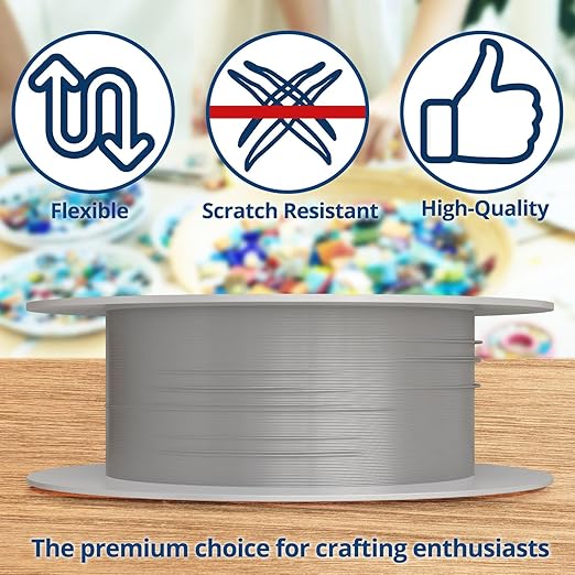 Soft Flex 49 Strand Beading Wire - Heavy 0.24 Diameter - 10 Feet Nylon Design Wire