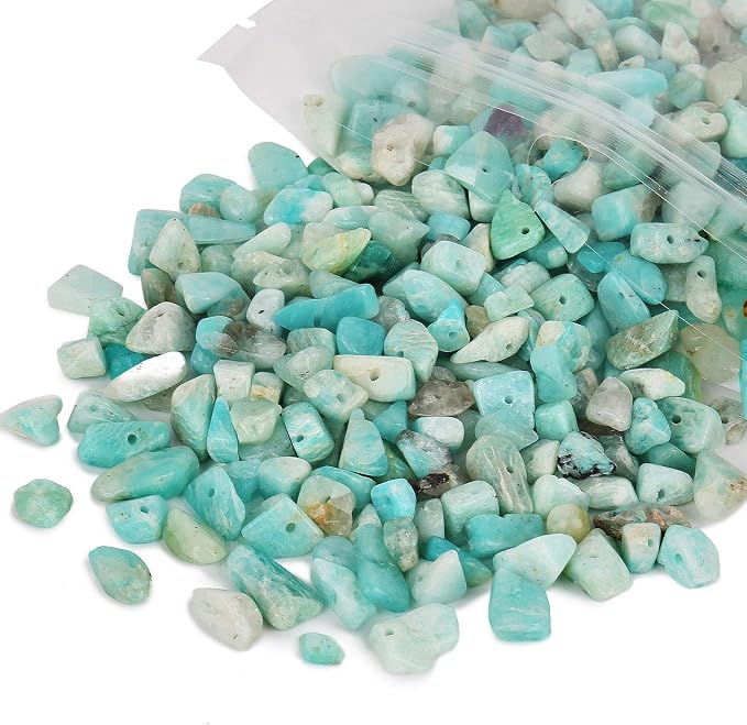 456 PCs Natural Chip Stone Beads, 5-8mm Irregular Multicolor Gemstones Loose - Image 2