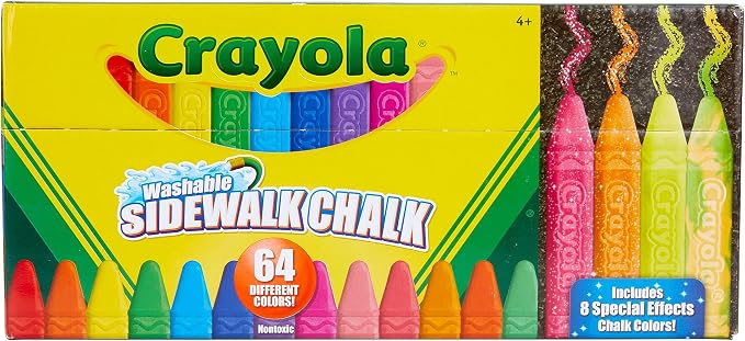Crayola Ultimate Washable Chalk Collection, Bulk Outdoor Sidewalk Chalk by Crayola
