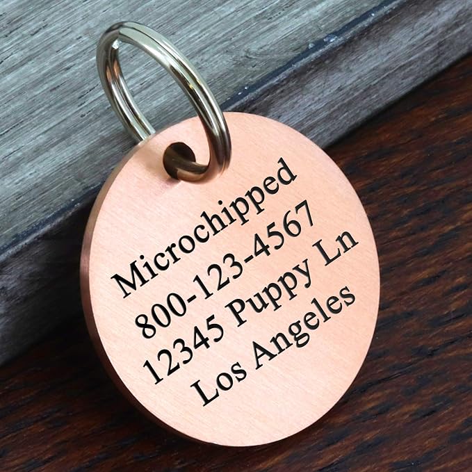 Ultra Joys Stainless Steel Personalized Dog & Cat Tags, Custom Engraving Front - Image 2