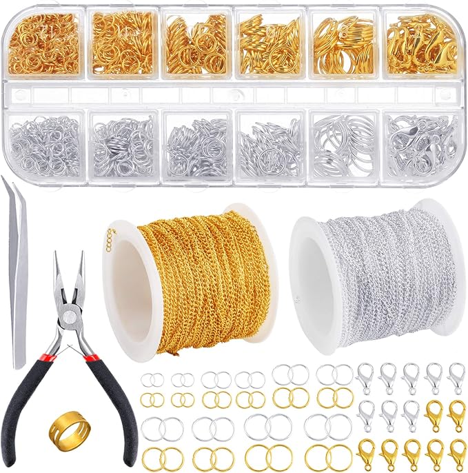 PP OPOUNT 65 Feet Jewelry Chains Necklace Chains 2 mm Jewelry Making Chains by PPOPOUNT