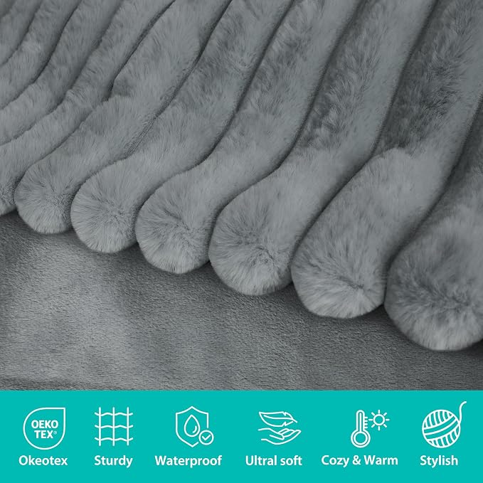 Waterproof Dog Blanket for Couch, Luxury Plush Washable Large Dogs Blankets for - Image 2