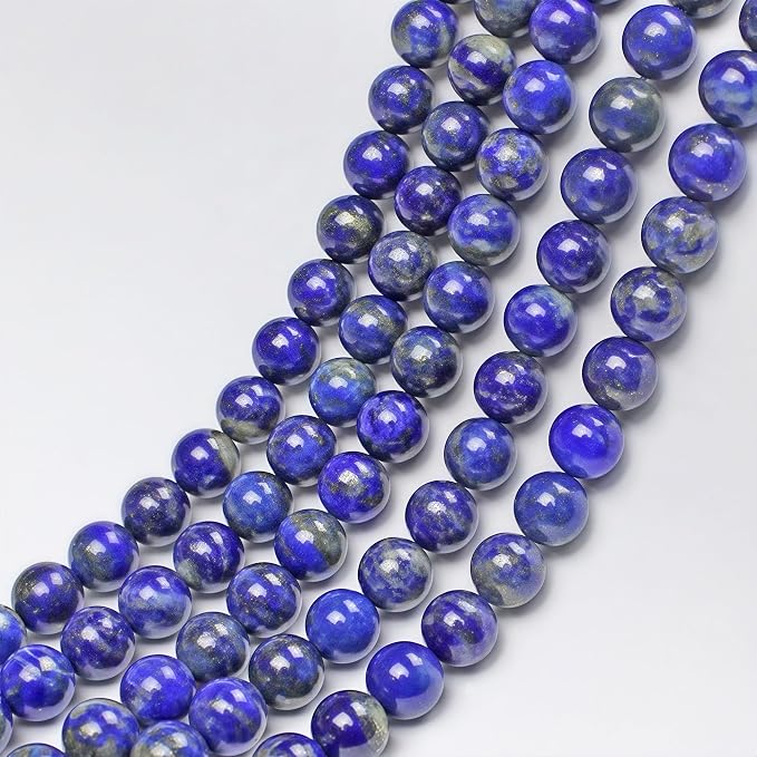 MJDCB Natural Lapis Lazuli Gemstone Loose Beads Round 12mm Energy Stone Healing - Image 7