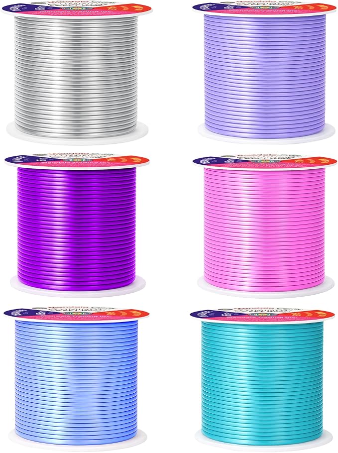 Mandala Crafts 16 GA Turquoise Pink Assorted Anodized Aluminum Craft Wire | 390 - Image 2