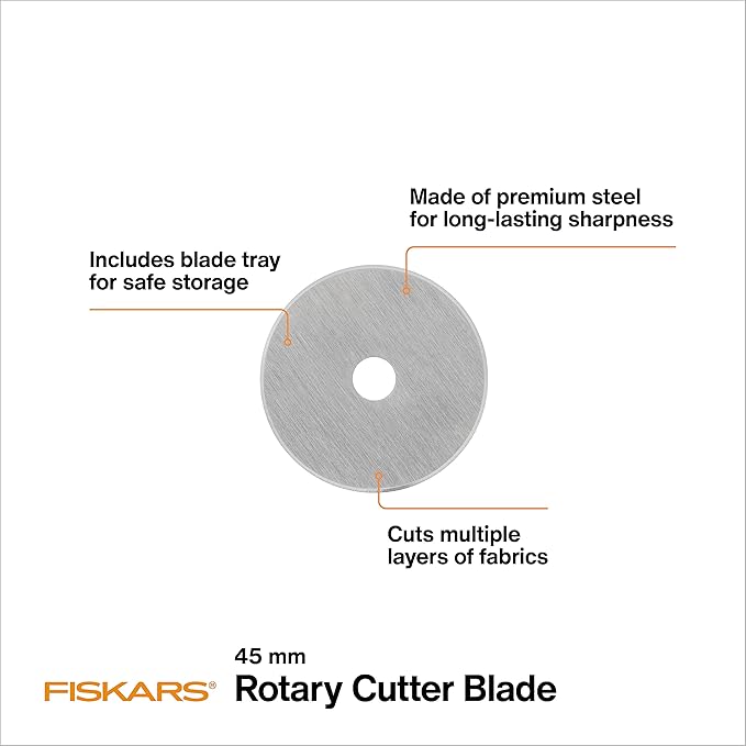 Fiskars 45mm Rotary Blade 2-Pack, Replacement Blades - Image 3