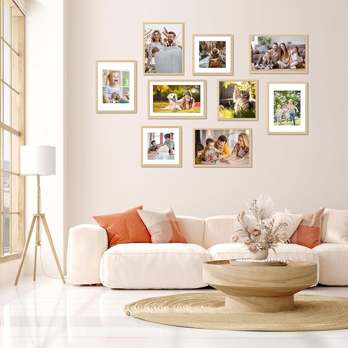 FIXSMITH 12x16 Picture Frame Natural Set of 2, Photo Frame - Image 7