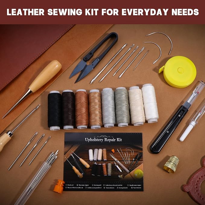BAGERLA Upholstery Repair Sewing Kit Heavy Duty Sewing Kit - Image 4