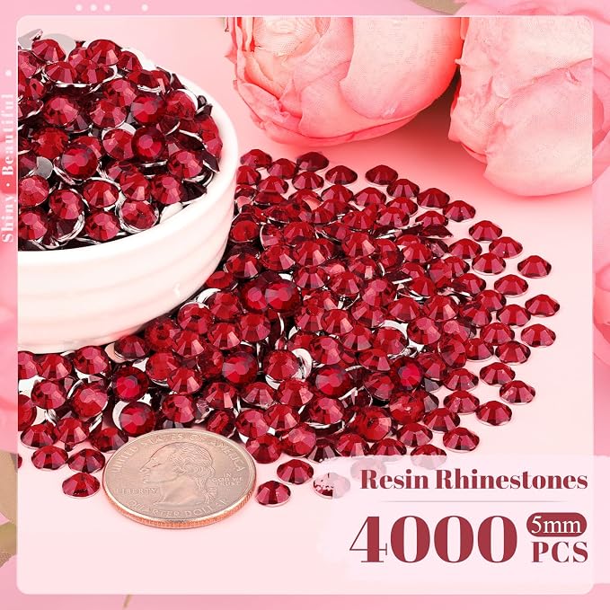 4000PCS 5mm Resin Rhinestones Bulk - Image 2