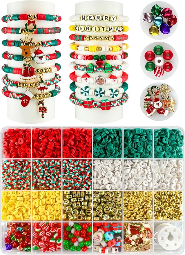 ClaBead 3200 pcs Christmas Beads by ClaBead