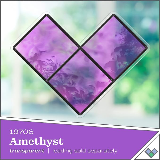 Gallery Glass, Amethyst Stained Glass 2 fl oz Brilliant Smooth Finish Paint - Image 2