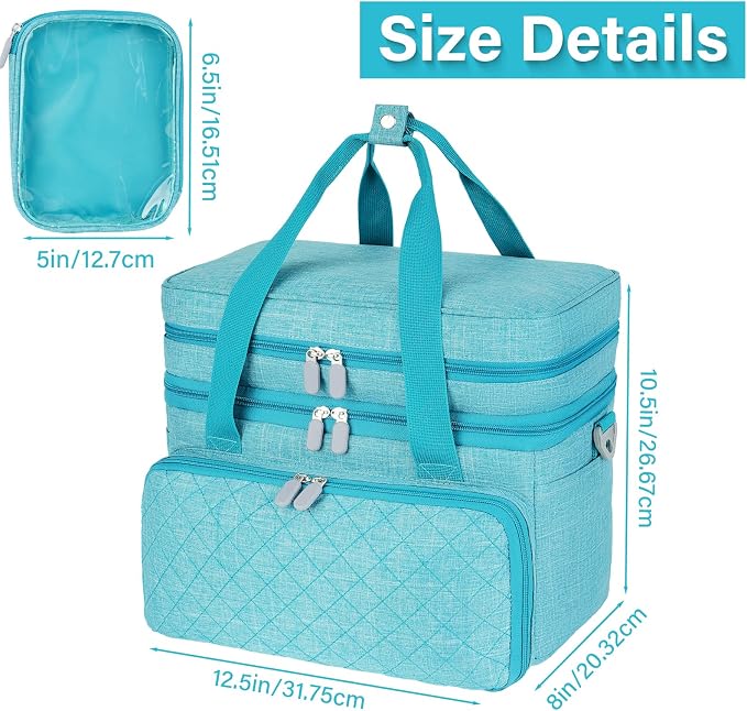 Sewing Accessories Organizer Bag, Double Layer Sewing Storage Bag - Image 7