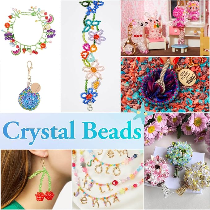 PAXCOO 5320Pcs Crystal Acrylic Beads - Image 5