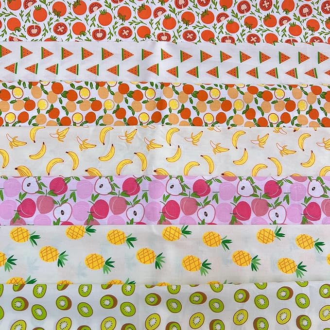 Cotton Fabric DIY Making Supplies Quilting Patchwork Fabric Fat Quarter Bundles by Antetek