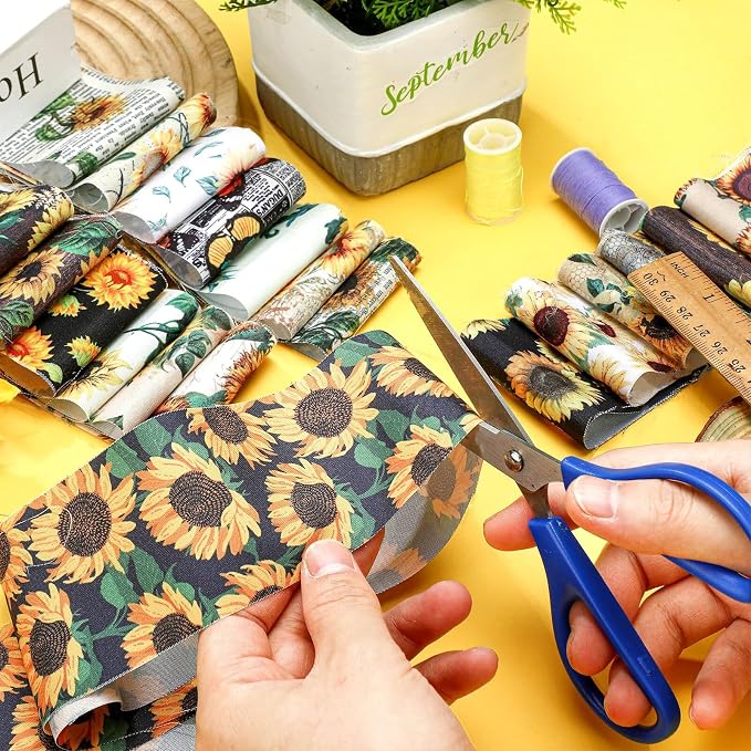 Hosuly 40 Pcs Sunflowers Jelly Fabric - Image 3