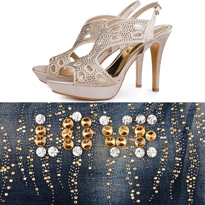 2000 Pcs Champagne Crystal Rhinestones Bulk - Image 4
