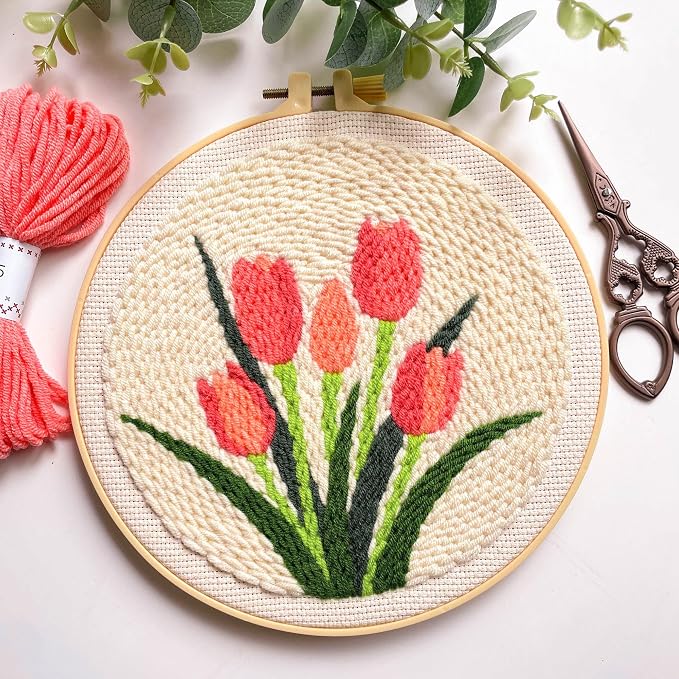 Myfelicity Punch Needle kit, Tulip Embroidery Kit - Image 7