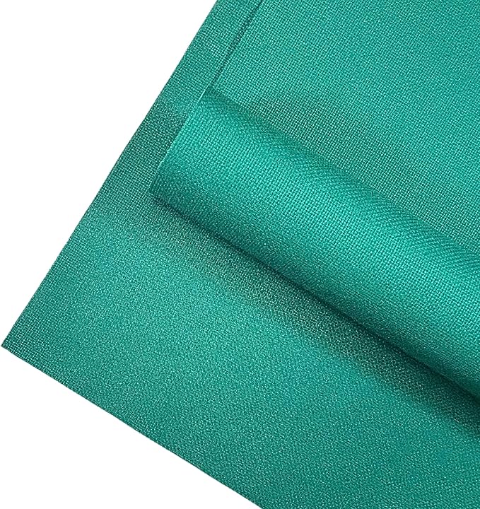 2 Sheets of Green 14 Count Aida Cloth – 18 x 18 Inch Pre-Cut Fabric Squares – Cross Stitch Fabric – 100% Cotton – Ideal for Needlework & Embroidery – The Knotty Unicorn