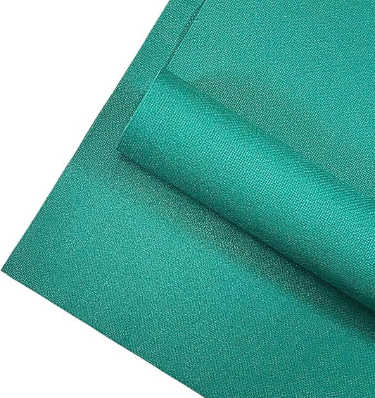2 Sheets of Green 14 Count Aida Cloth – 18 x 18 Inch Pre-Cut Fabric Squares – Cross Stitch Fabric – 100% Cotton – Ideal for Needlework & Embroidery – The Knotty Unicorn