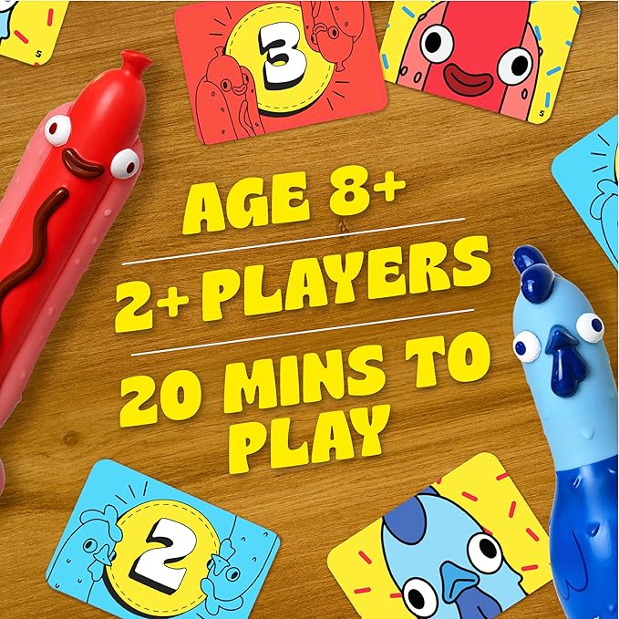 Herd Mentality & Chicken vs Hotdog Bundle | Funny Family Party Games for Adults, Teens & Kids | Easy-to-Learn Board Games for Game Night, 2–8+ Players