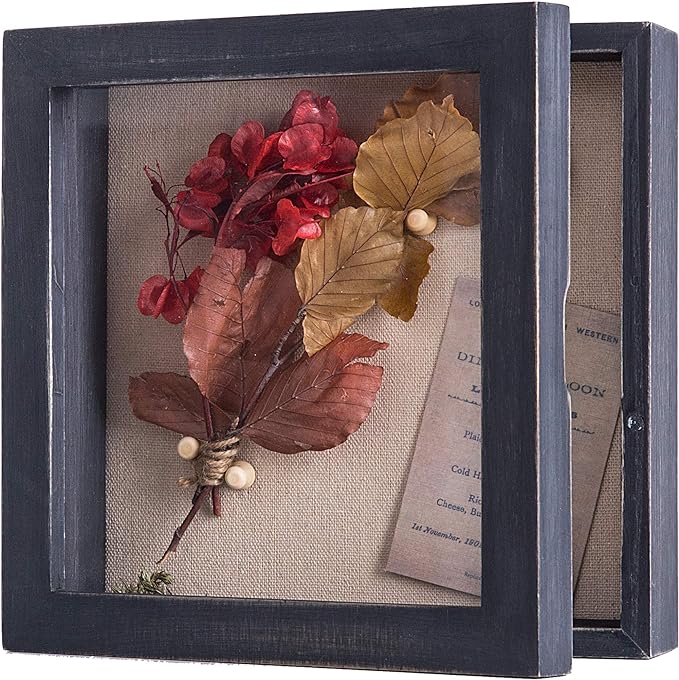 Freezing point Shadow Box Frame 8x8 Shadow Box Display Case Cabinet Pin Picture by Freezingpoint