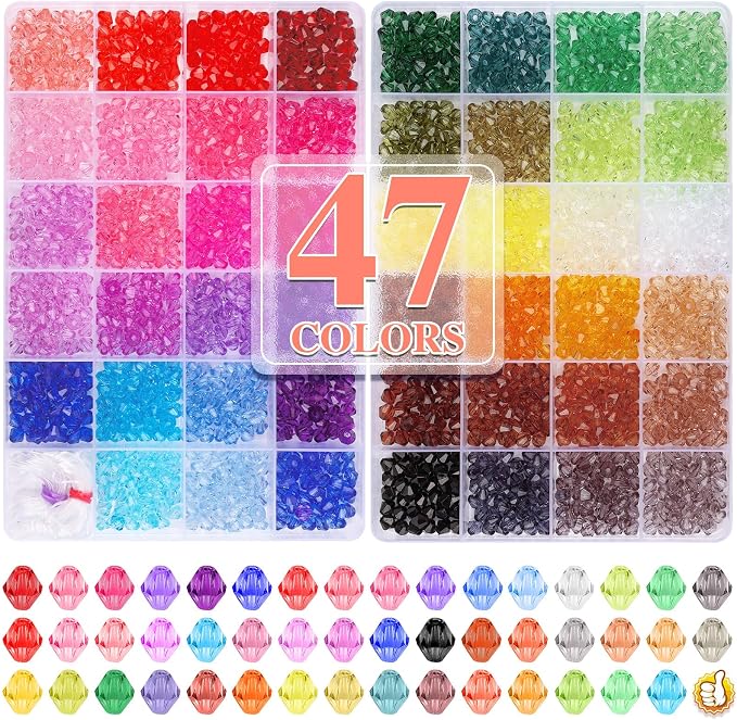XSEINO 3760 Pieces 6mm Crystal Beads - Image 9