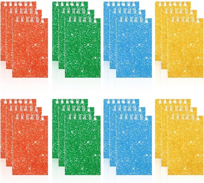 24 Pack Mini Notebooks Party Favor Small Spiral Journal Notepads by Adecortalk