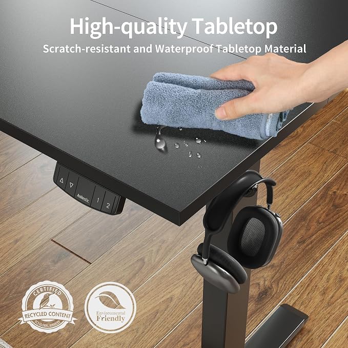 Agilestic Electric Standing Desk, 55 x 24 Inches Height Adjustable Desk - Image 5