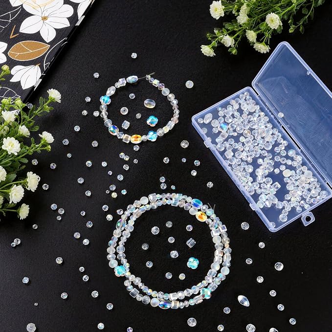 1272Pcs Glass Beads for Jewelry Making, AB Color - Image 2