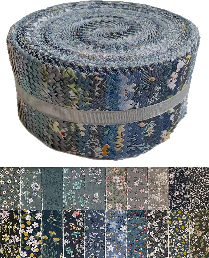 40 Strip Jelly Roll Fabric Strips - Image 2