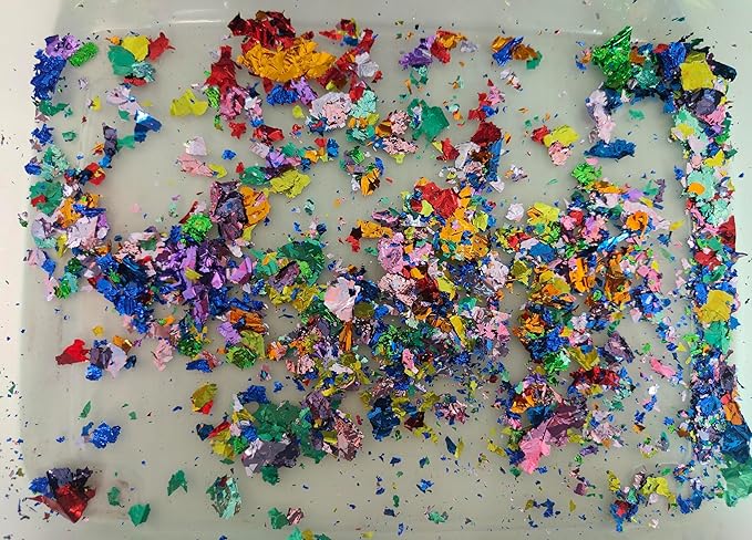 Gilding Flakes,Gold Foil Flakes for Resin,Blue Red Purple Pink Metallic Foil Flakes for Resin Jewelry Making,Nails,Painting Art,Crafts and Slime (Dark Blue)
