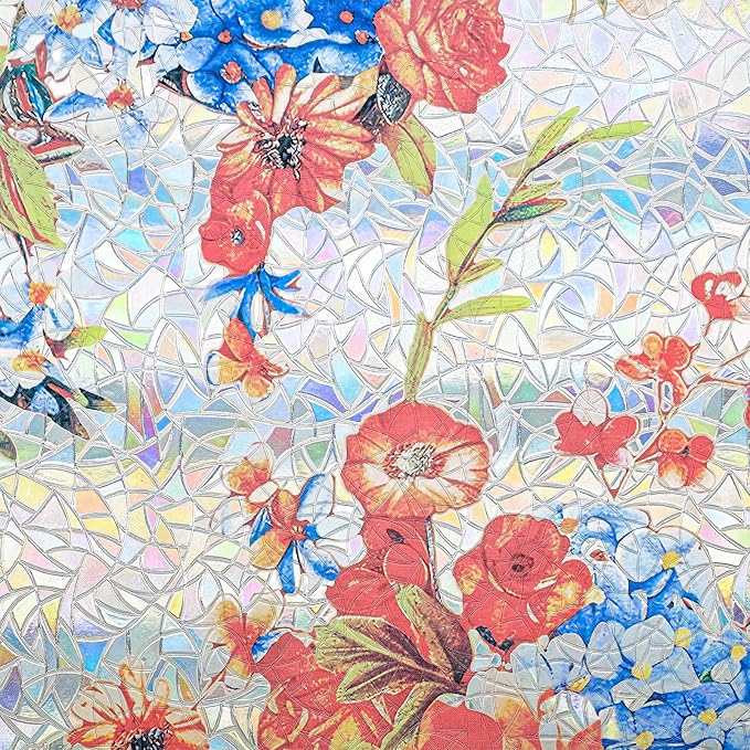 ADD.HERES Window Privacy Film, Stained Glass Decorative Static Cling, Removable - Image 2