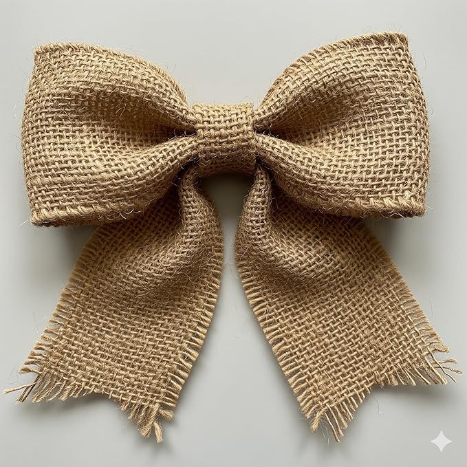 3 Pack - 90 feet Burlap Ribbon 5" x 10 Yards Natural Jute 5 Inch 30ft roll (Natural, 5 Inch X 10 Yards) Total 30 Yards