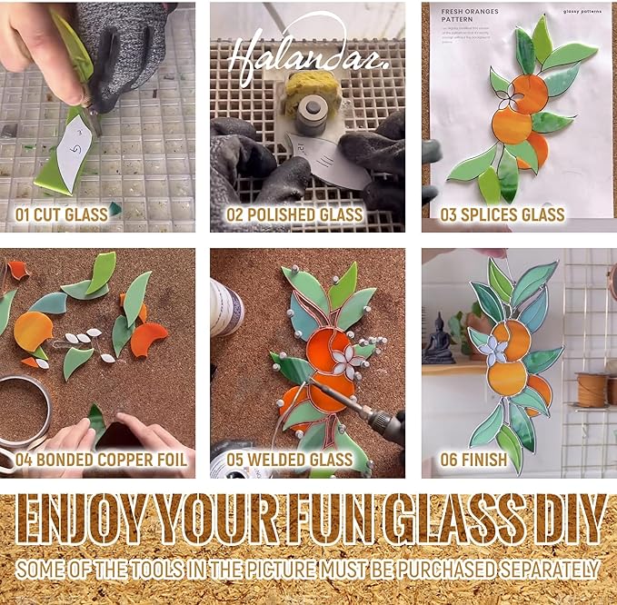 16 Sheets 4x6 in Iridescent Stained Glass Sheets, Glass Cathedral Art, Mosaic Glass, Supplies with Copper Foil Tape and Gloves for DIY (Opaque)