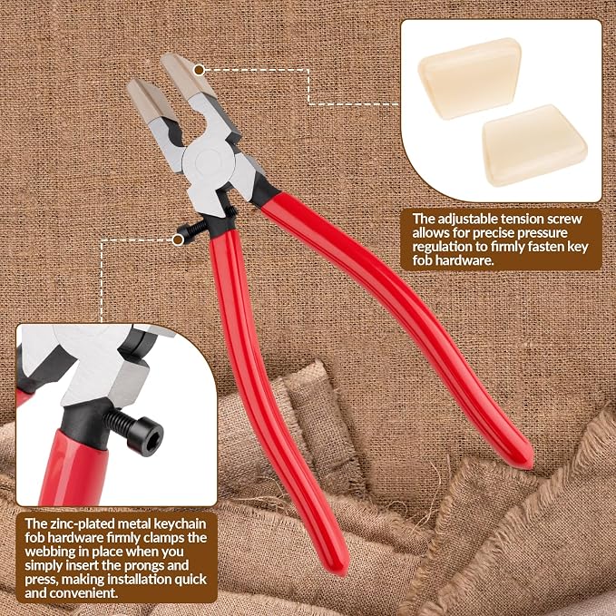 70pcs Key Fob Hardware Set 1 Inch - Image 3