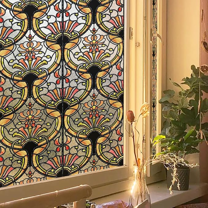 3D Vintage Stained Glass Window Film - Image 4