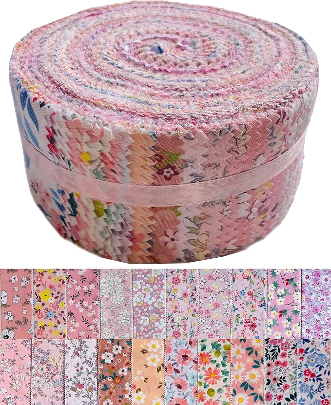 40 Strip Jelly Roll Fabric Strips - Image 5