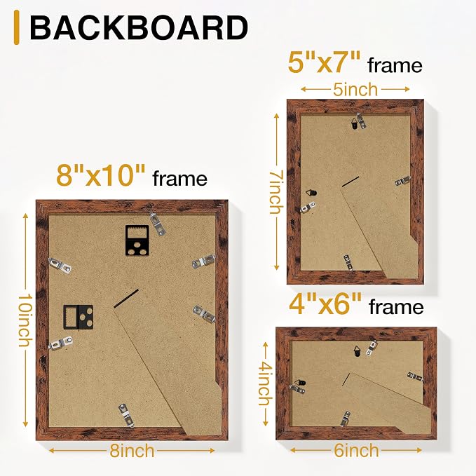Vittanly 15 Pack Picture Frames Collage Wall Decor - Image 8