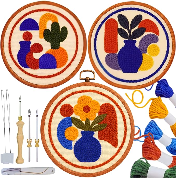 Zyrose Punch Needle Kit for Beginners – Modern Embroidery Kit by Unknown